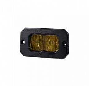 Врезной противотуманный желтый LED-модуль SS2 Pro с янтарной подсветкой